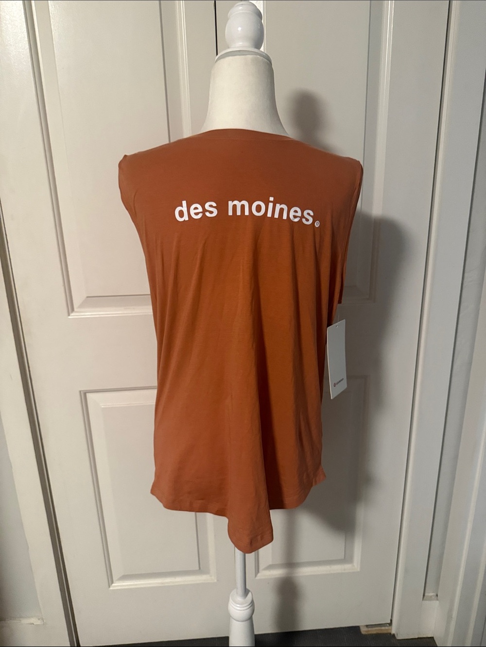 lululemon athletica Rust Orange Sleeveless Graphic Tank